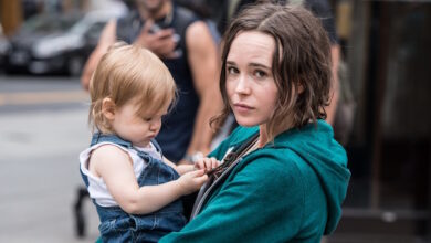 Ellen Page Holding Baby Tallulah