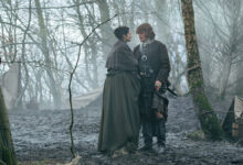 Caitriona Balfe Sam Heughan Dragonfly in Amber