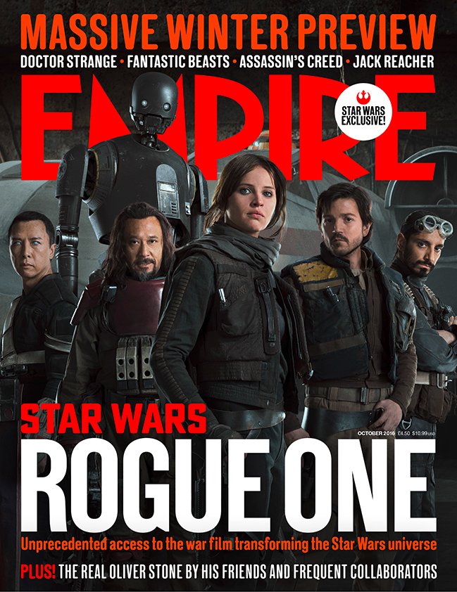 Felicity Jones Rogue One: A Star Wars Empire Magazine Cover October 2016