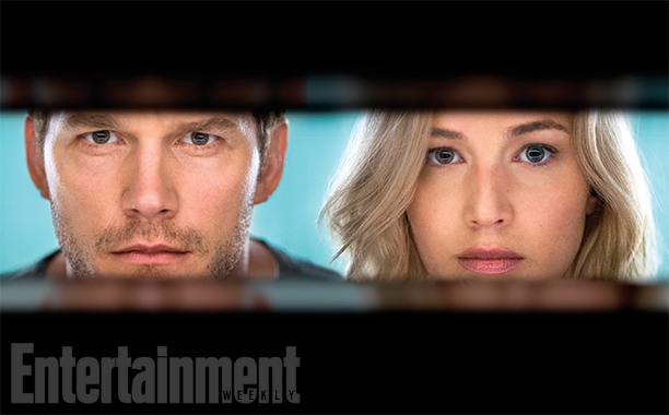 Jennifer Lawrence Chris Pratt Passengers Entertainment Weekly 
