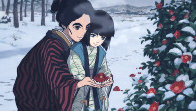 Mother Daughter Flowers Winter Miss Hokusai