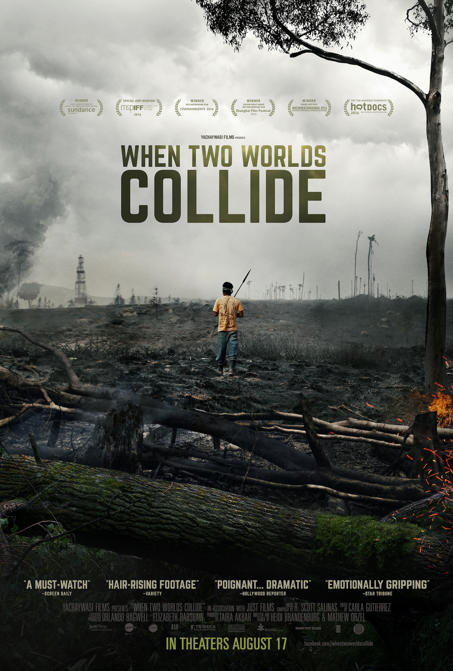 When Two Worlds Collide Gold Movie Poster