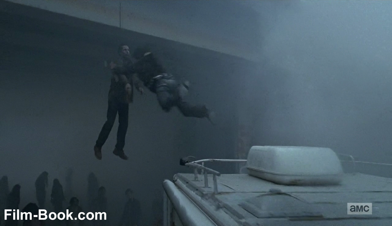 Andrew Lincoln Jumping Off RV The Walking Dead The Day Will Come When You Won't Be