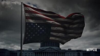 Upside Down United States Flag House of Cards Season 5