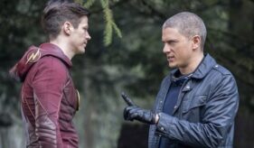 Grant Gustin Wentworth Miller Infantino Street The Flash