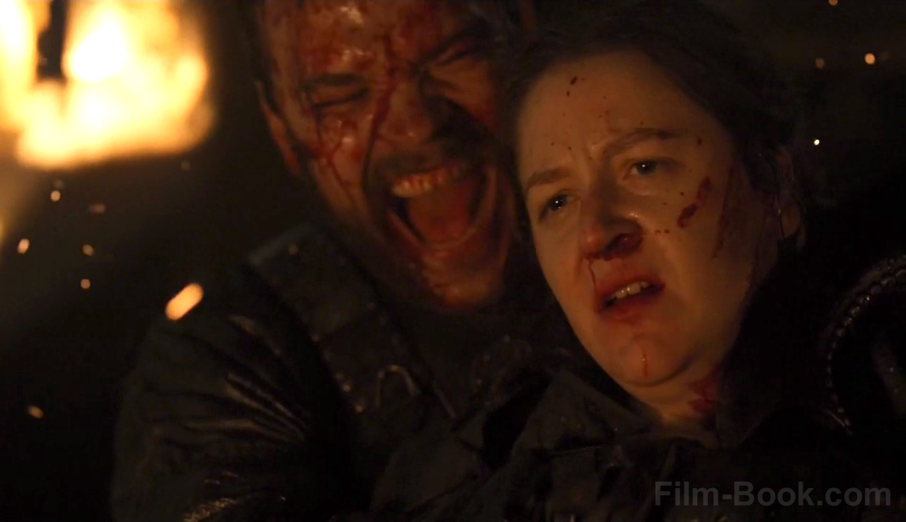 Pilou Asbaek Gemma Whelan Laughing Game of Thrones Stormborn