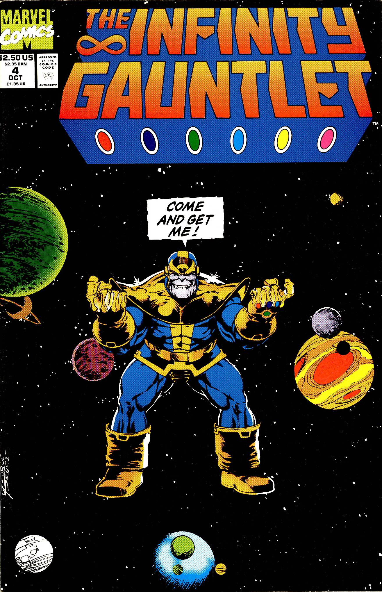 The Infinity Gauntlet Issue 4 Marvel Comics