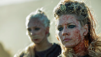 Katheryn Winnick Blood Smeared Vikings: Season 5