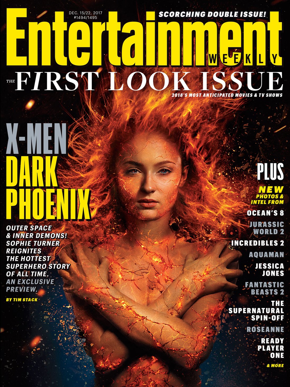 X-Men: Dark Phoenix Entertainment Weekly December 2017 Cover