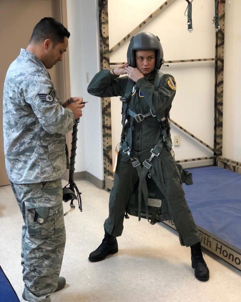 Brie Larson U.S. Air Force Flight Suit Captain Marvel