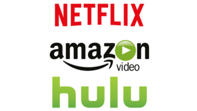 Netflix Amazon Hulu Logos
