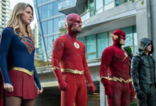 Melissa Benoist John Wesley Shipp Grant Gustin Stephen Amell Elseworlds