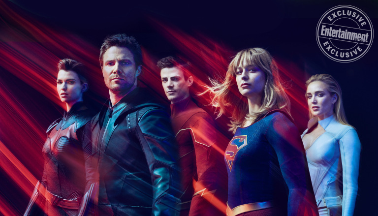 Stephen Amell Barry Allen Grant Gustin Melissa Benoist Caity Lotz Ruby Rose Entertainment Weekly August 2019