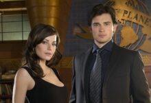 Erica Durance Tom Welling Daily Planet Smallville