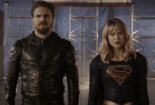 Stephen Amell Melissa Benoist Crisis on Infinite Earths Hour Four
