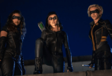 Katie Cassidy Juliana Harkavy Katherine McNamara Arrow Green Arrow & The Canaries