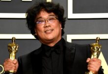 Bong Joon-ho Academy Awards 2020 Oscar Statues