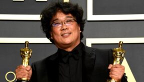 Bong Joon-ho Academy Awards 2020 Oscar Statues