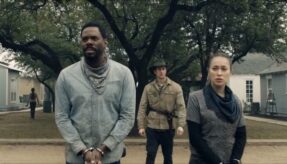 Lennie James Alycia Debnam Carey Handcuffed Fear The Walking Dead Season 6