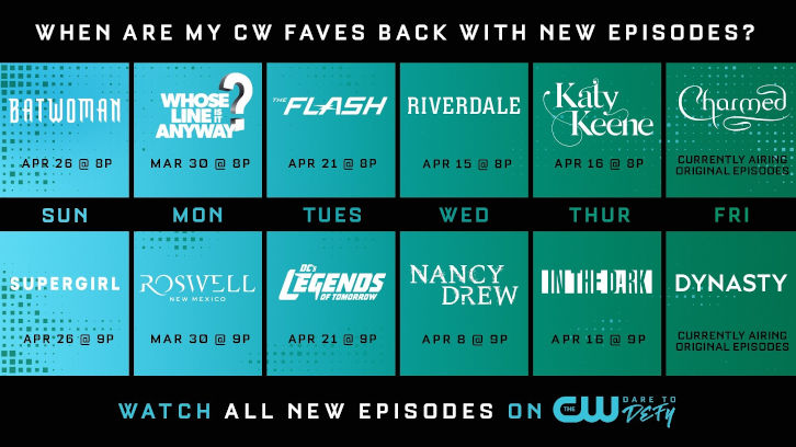 The CW Spring 2020 Return Dates For Postponed TV Series