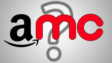 Amazon AMC Theatres Logos And Question Mark 01