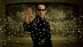 Keanu Reeves Stops Bullets The Matrix Reloaded