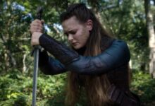 Katherine Langford Kneeling Cursed