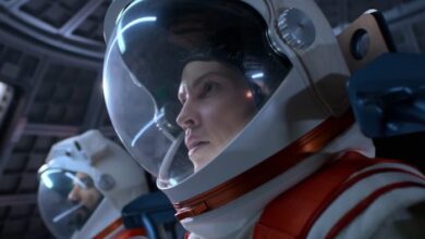 Ray Panthaki Hilary Swank Away Spacesuits