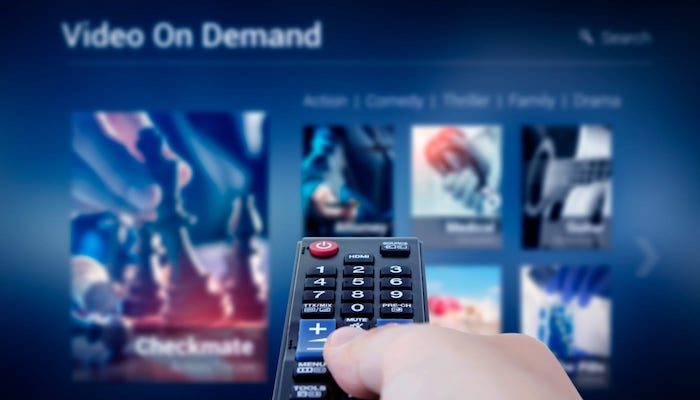 Video On Demand Menu Screen And Remote Selection 01