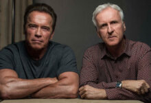 James Cameron and Arnold Schwarzenegger