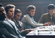 Mark Rylance Jeremy Strong Eddie Redmayne Danny Flaherty The Trial Of The Chicago