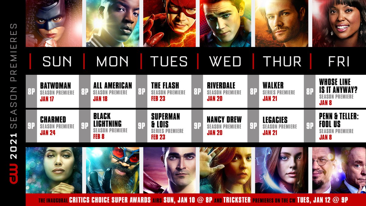 The CW 2021 TV Schedule & Premiere Dates: BATWOMAN, RIVERDALE, SUPERMAN