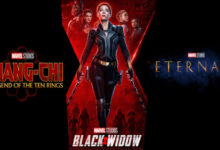 Black Widow Movie Poster Shang Chi And The Legend Of The Ten Rings Eternals Logos