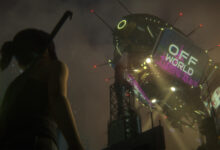 Girl Off World Blimp Blade Runner Black Lotus