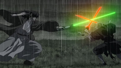 Rain Swordfight Star Wars Visions
