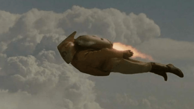 The Rocketeer Flying