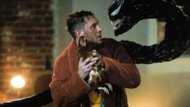 Tom Hardy With Chicken Venom Let There Be Carnage