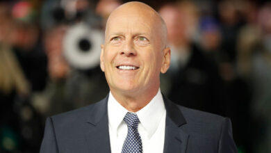 Bruce Willis Looking Up