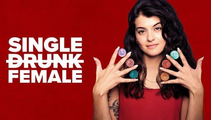 Single Drunk Female Tv Show Poster Banner