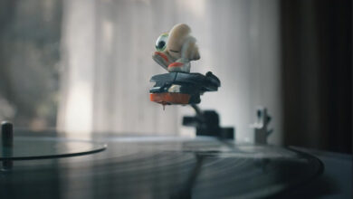 Marcel The Shell With Shoes On Record Player