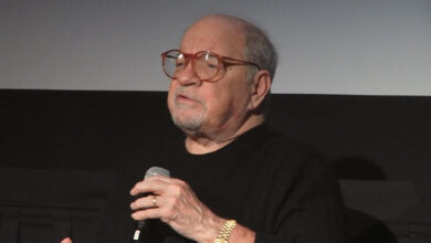 Paul Schrader With Microphone