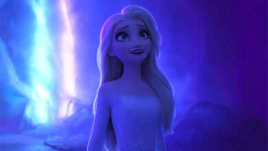 Elsa Frozen Blue Lighting