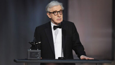 Woody Allen At Microphone