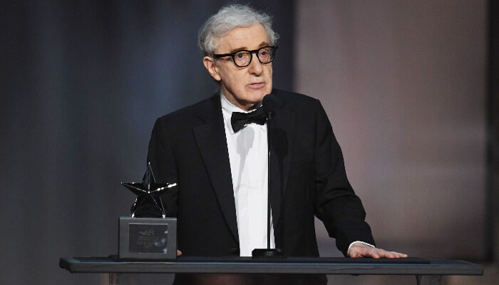 Woody Allen At Microphone