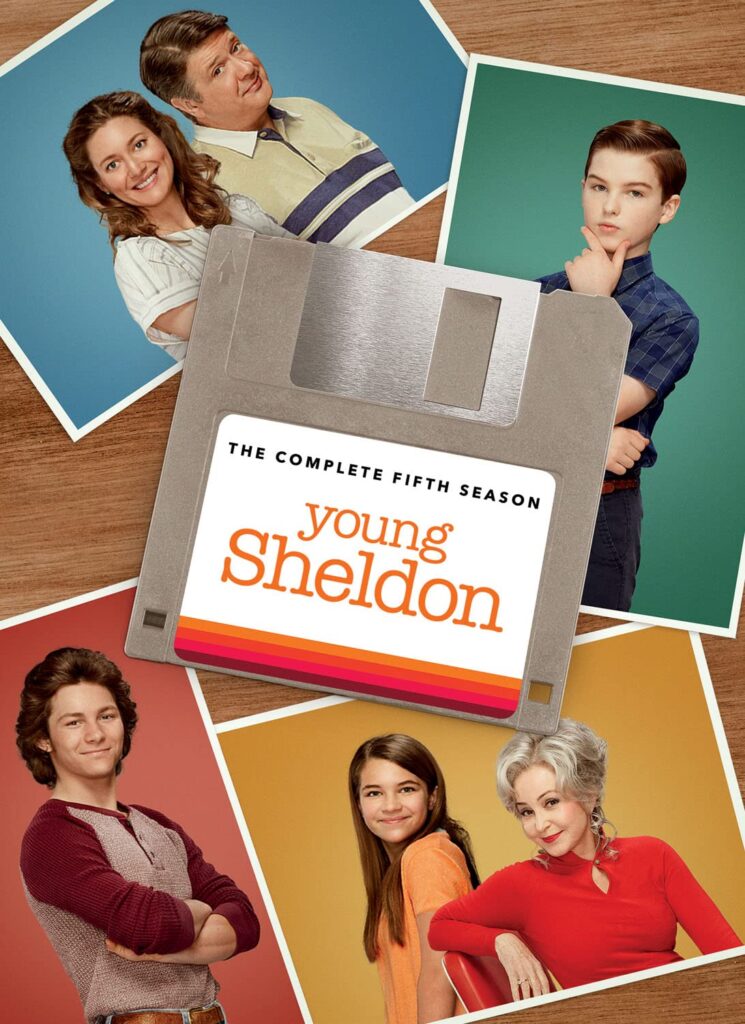 Young Sheldon season five box cover