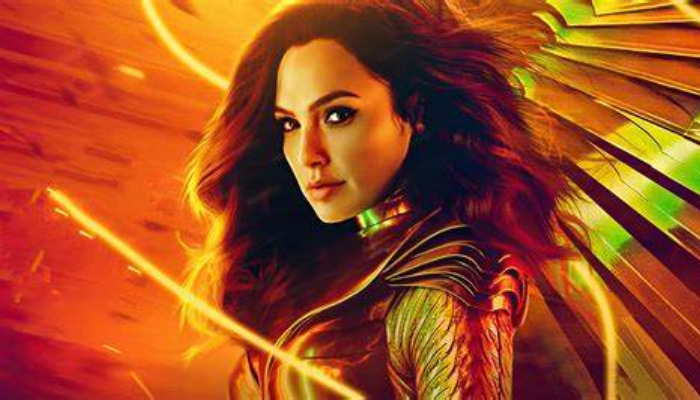 Gal Gadot Wonder Woman Fiery Background