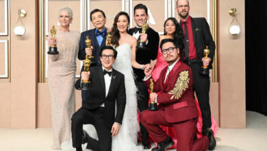 Jamie Lee Curtis Ke Huy Quan Michelle Yeoh Daniel Scheinert Daniel Kwan Oscar Academy Awards 2023