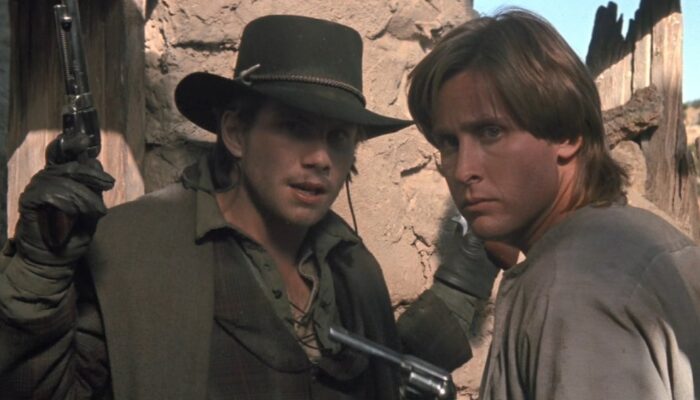 Christian Slater Emilio Estevez Young Guns Ii Christian Slater Emilio Estevez Young Guns Ii