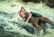 Charlize Theron Taron Egerton Water Rapids Apex