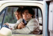 Kathleen Quinlan Kurt Russell Holding Gun Driving Breakdown
